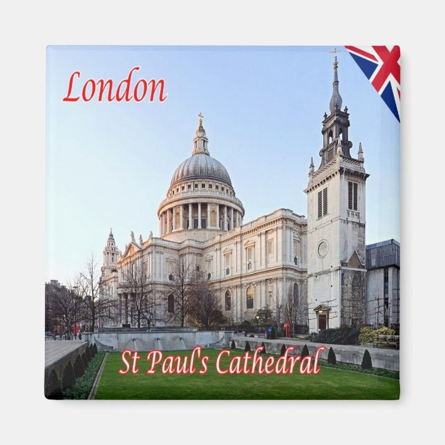 Aimant ENG083 CATHÉDRALE DE LONDRES SAINT-PAUL, Réfrigéra (Devant)