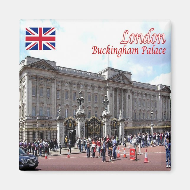 Aimant ENG091 LONDRES BUCKINGHAM PALACE, Frigo (Devant)