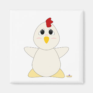 Aimant Énorme poulet blanc