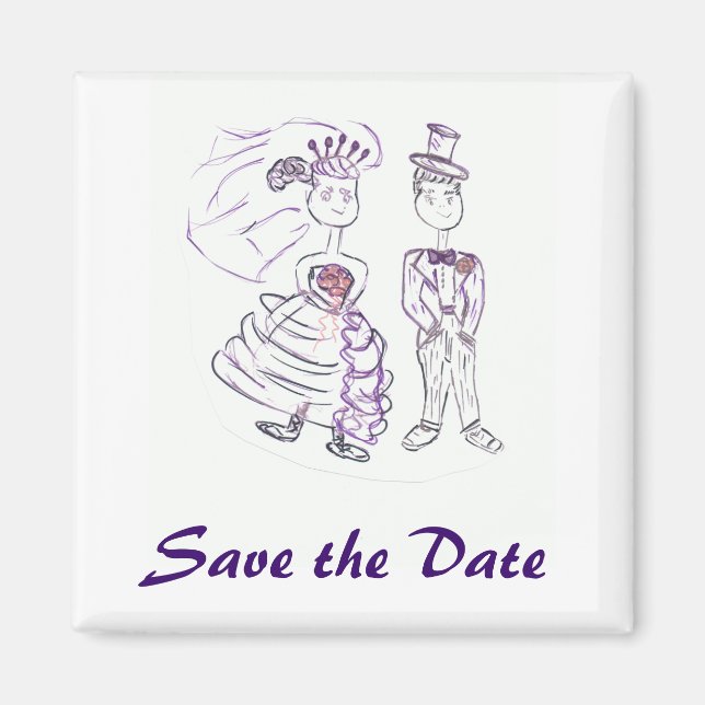 Aimant Enregistrer la date (Devant)