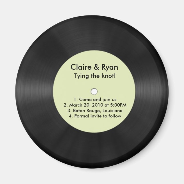 Aimant Enregistrer la date (Devant)