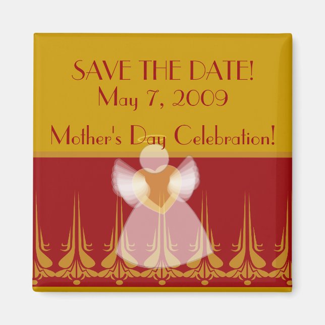 Aimant ENREGISTRER LA DATE !-Personnaliser (Devant)