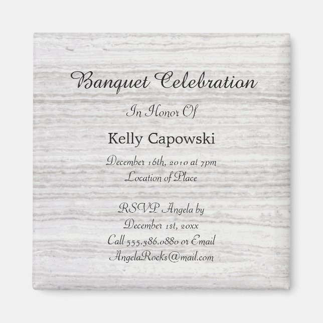 Aimant Enregistrer la date Vintage (Devant)