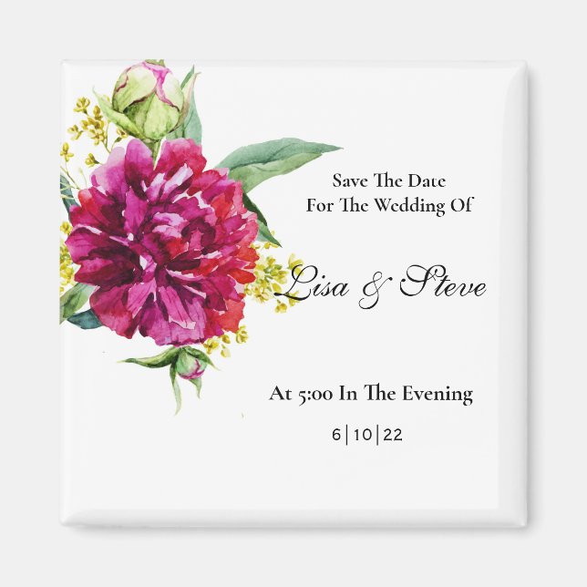 Aimant Enregistrer l'aimant de date (Devant)