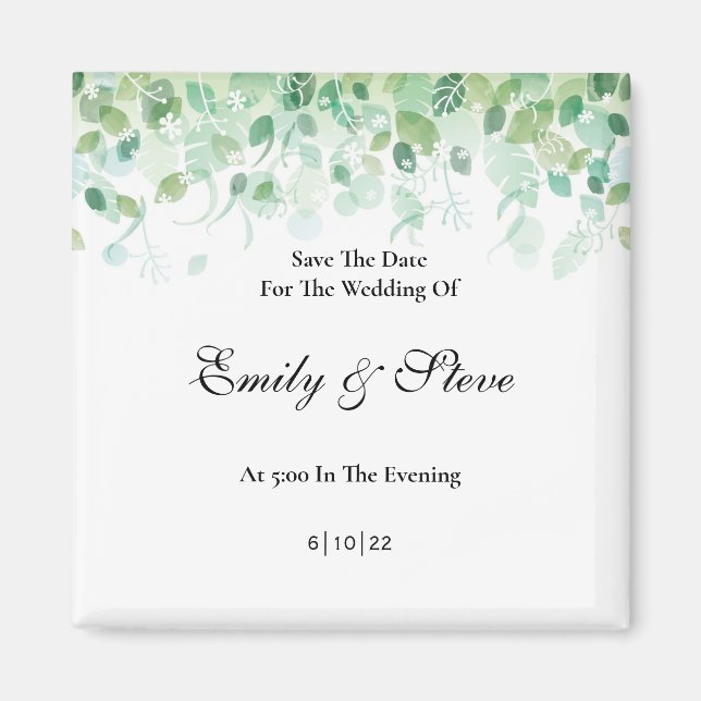 Aimant Enregistrer l'aimant de date (Devant)