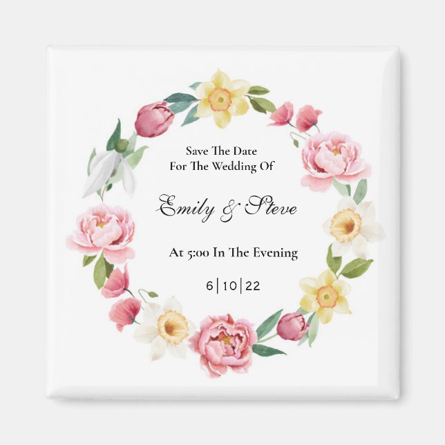 Aimant Enregistrer l'aimant de date (Devant)