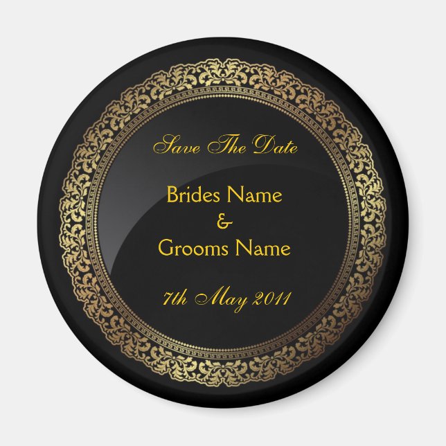 Aimant Enregistrer l'aimant du réfrigérateur Date (Devant)