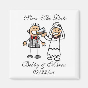 Aimant Enregistrer L'Aimant Photo Date Pour Les Mariages