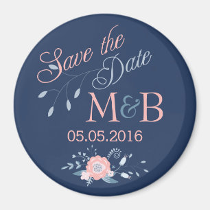 Aimant Enregistrer le mariage Boho de l'aimant Date en bl