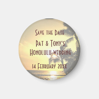 Aimant Enregistrer le Mariage de date à Hawaii