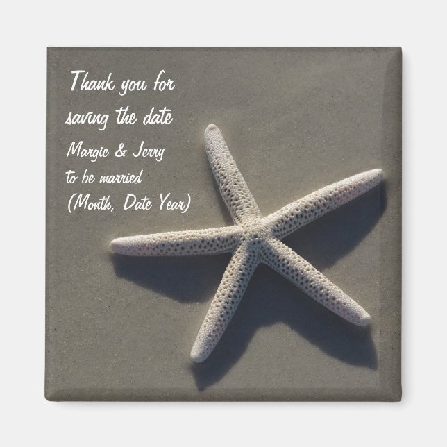 Aimant Enregistrer Le Merci Date (Devant)