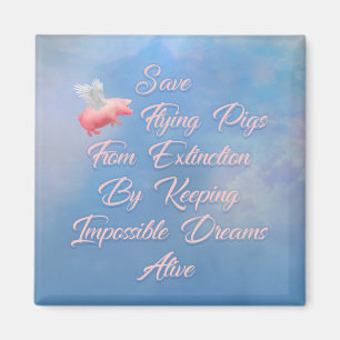 Aimant Enregistrer les porcs volants