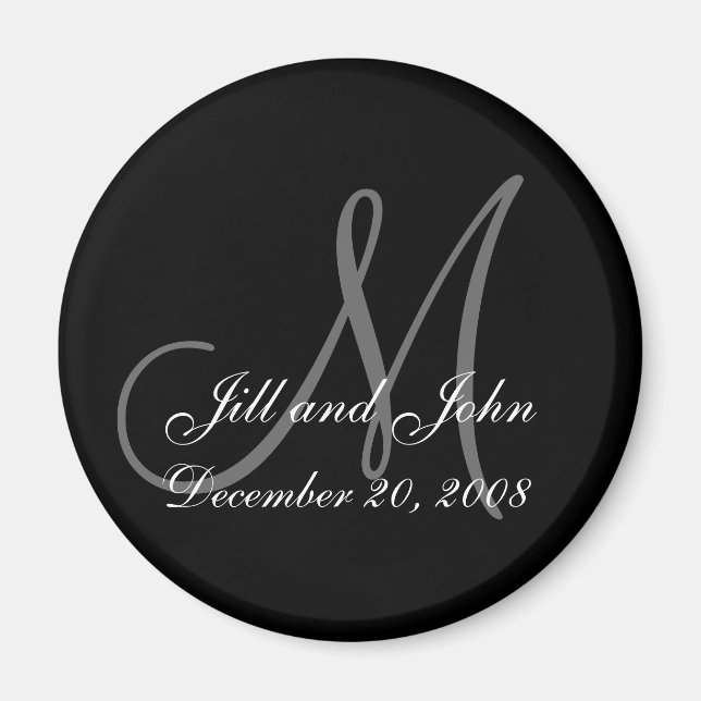 Aimant Enregistrer les prénoms et initiales de l'aimant D (Devant)