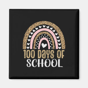 Aimant Enseignant 100e jour d'école 100 jours arc-en-ciel