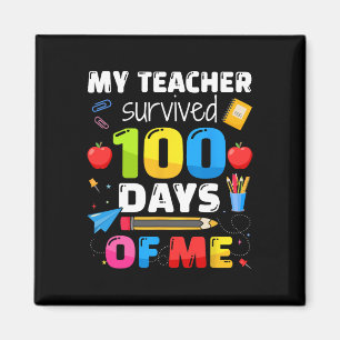 Aimant Enseignant A Survécu 100 Jours De Moi Pour 100E Jo
