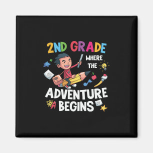 Aimant Enseignant de 2e année 2e année Aventure commence