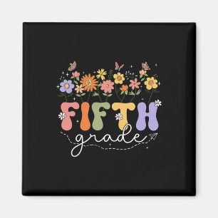Aimant Enseignant de 5e année Fifth Grade Wildflower Ck À