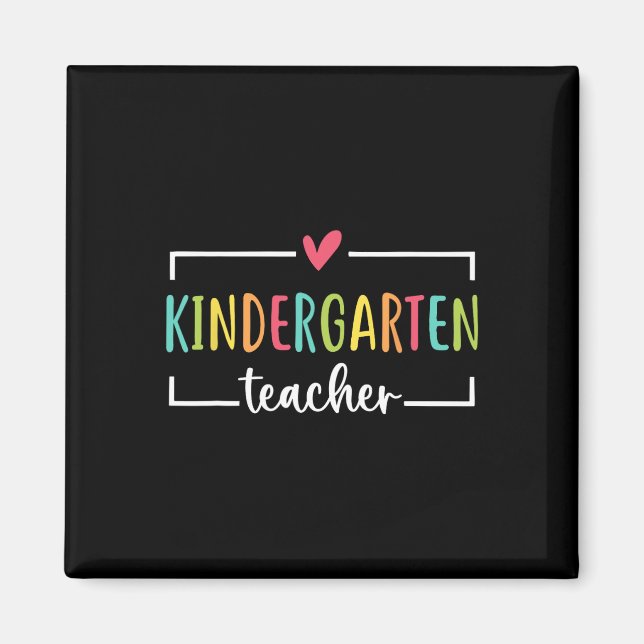 Aimant Enseignant de la maternelle Premier jour de l'écol (Devant)