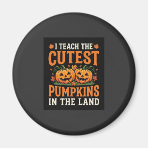 Aimant Enseignant Halloween Citrouilles Les Plus Mignonne