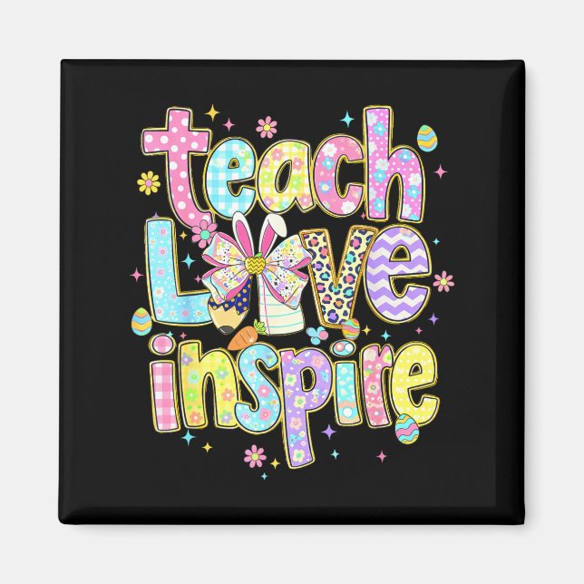 Aimant Enseignant jour de Pâques enseigner amour inspirer (Devant)