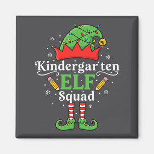 Aimant Enseignant Maternel Elf Squad Noël Clroom El