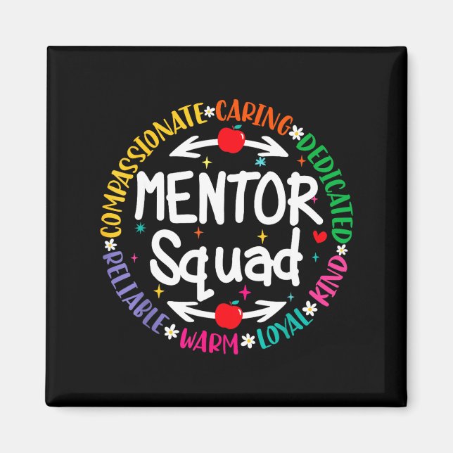 Aimant Enseignant Mentor Inspirer Influencer Coach Retour (Devant)