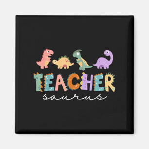 Aimant Enseignante Dinosaure Femme Enseignante Rex Funny 