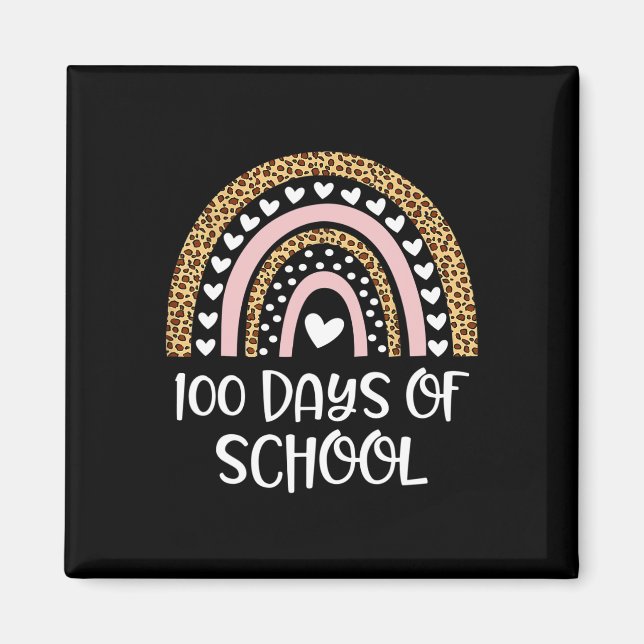 Aimant Enseignants du 100e jour d'école 100 jours plus in (Devant)