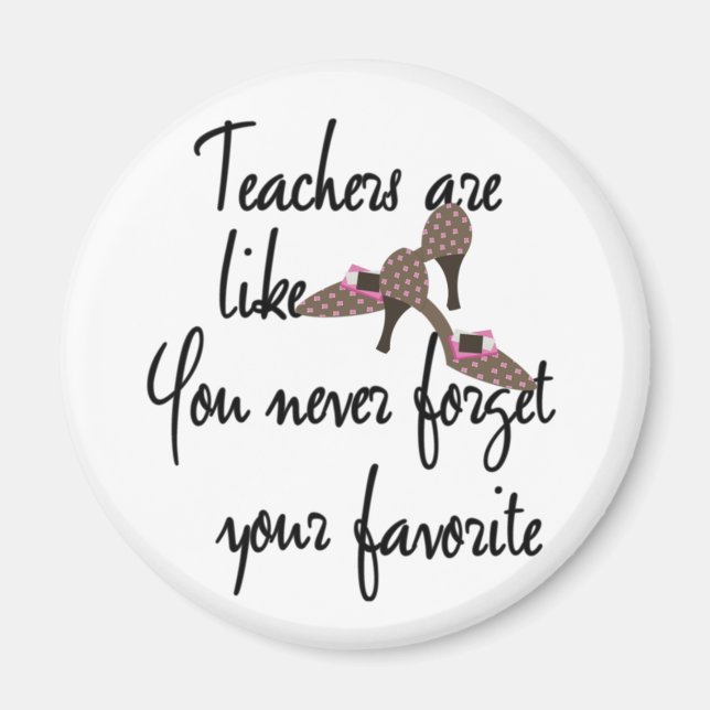 Aimant Enseignants sont comme Chaussures Professeur Favor (Devant)