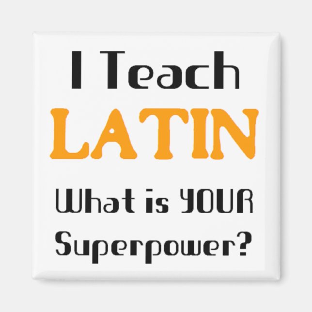 Aimant enseignement latin (Devant)