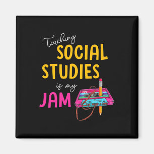 Aimant Enseigner les études sociales est mon truc Byck To