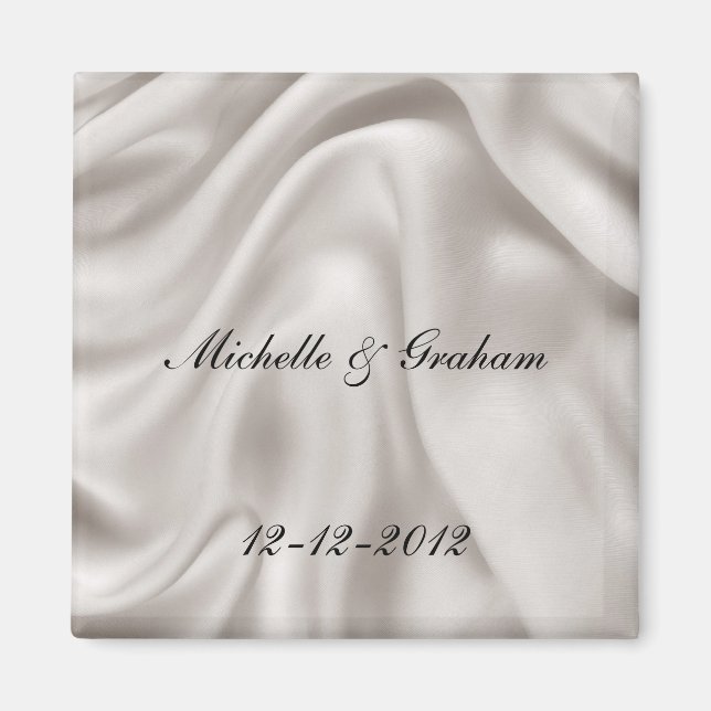 Aimant Ensemble d'aimants de mariage crème (Devant)