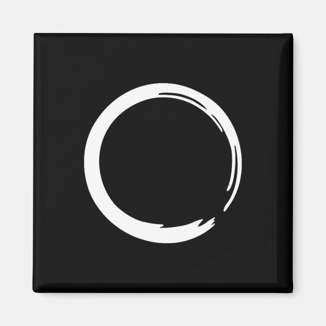 Aimant Enso, Zen, Cercle, Symbole, Bouddhisme, Bouddha, M (Devant)