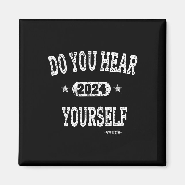 Aimant Entendez-vous Vance 2024 L'interviewer Trump (Devant)