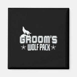 Aimant Enterrement de vie de garçon du loup du marié