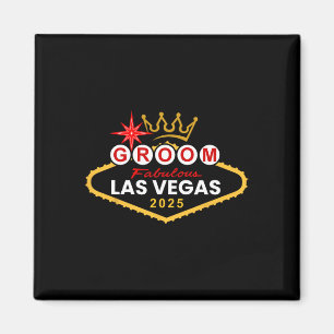 Aimant Enterrement de vie de garçon Vegas Groupe 2025 Mar