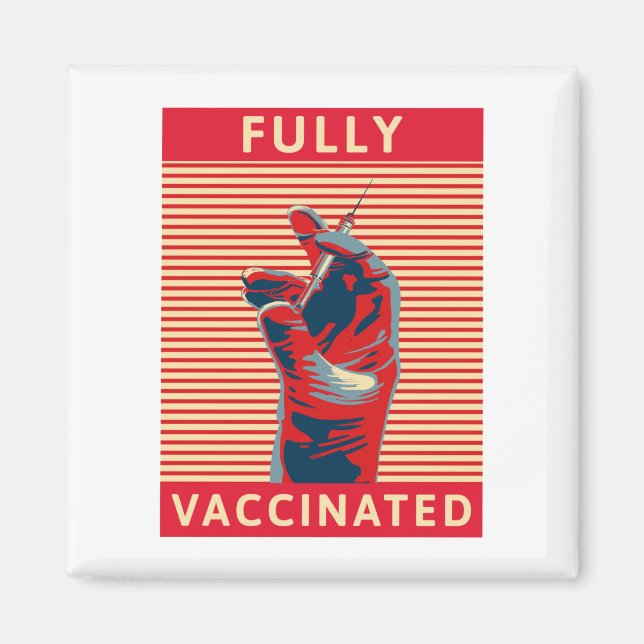 Aimant Entièrement vacciné (Devant)