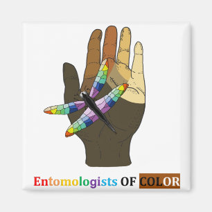 Aimant Entomologistes du logo Color