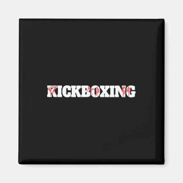 Aimant Entraînement de combat de cage de kickboxing  (Devant)
