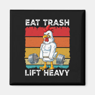 Aimant Entraînement de poids de poulet Gym Eat Trash Lift