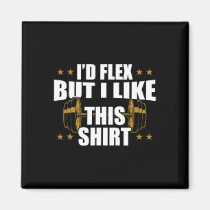 Aimant Entraînement Gym amusant - J’avais Flex Mais j’aim