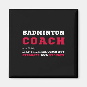 Aimant Entraîneur de badminton Définition de coaching spo