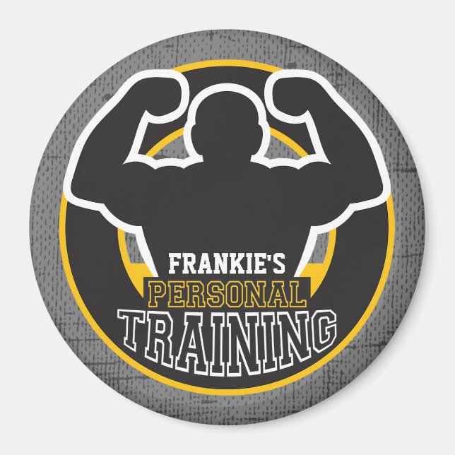 Aimant Entraîneur du GYM Power Training Fitness Custom (Devant)