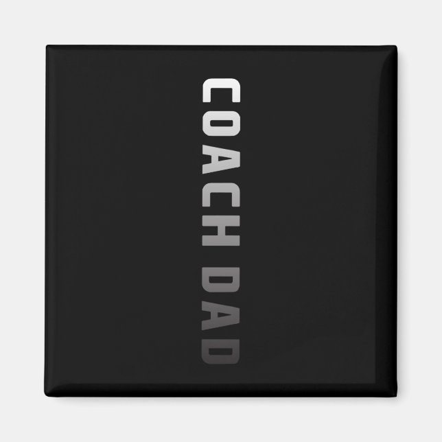 Aimant Entraîneur Papa Design - Football Football Basketb (Devant)