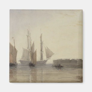 Aimant Entrée au port de Calais, 1829 (la semaine, stylo