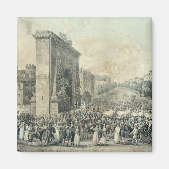 Aimant Entrée de Louis XVIII par Porte (Devant)