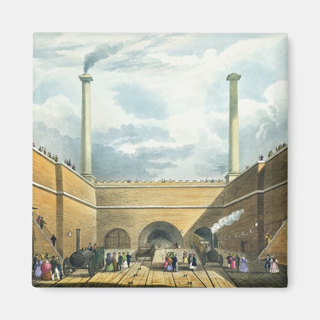 Aimant Entrée du chemin de fer à Edge Hill, Liverpool, p (Devant)