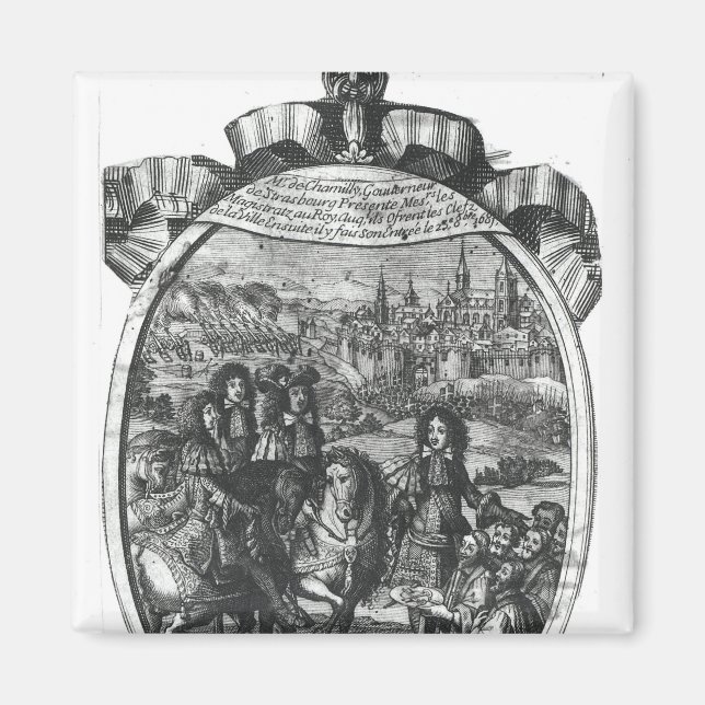 Aimant Entrée du roi Louis XIV à Strasbourg (Devant)