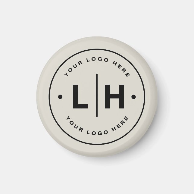 Aimant Entreprise de logo personnalisé moderne (Devant)