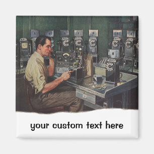 Aimant Entreprise vintage, réparateur de téléphone à pièc